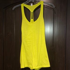 Yellow athletic tank